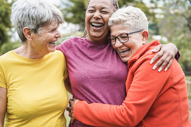 Mother nearing retirement at lunch with her daughter